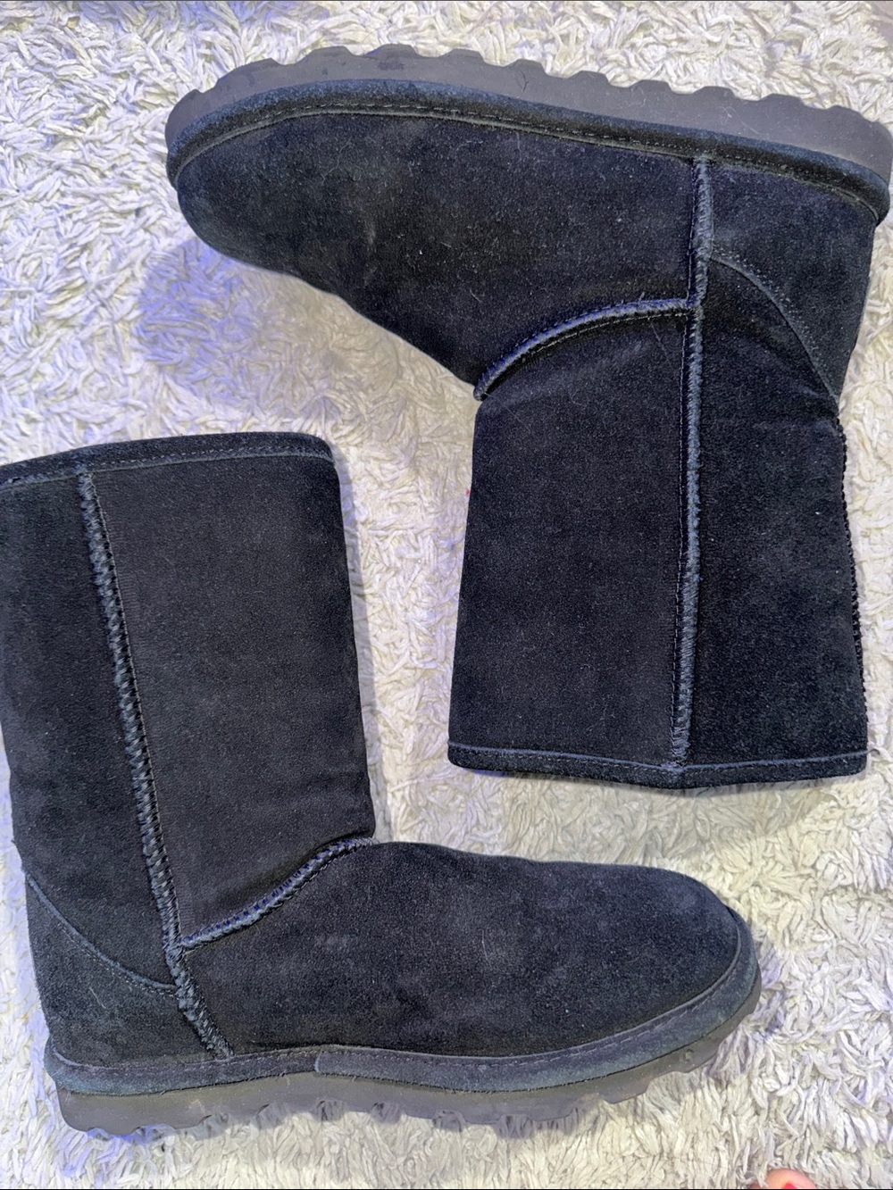 BearPaw Black Fleece-Lined Mid-Calf Winter Boots - Picture 3 of 4
